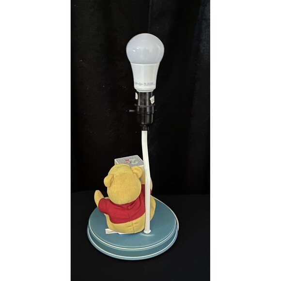 Vintage Winnie The Pooh Plush Nursery Table Lamp ABC Blocks Works No Lamp Shade - Picture 5 of 7
